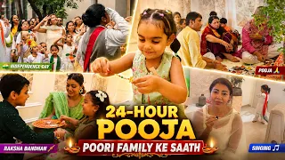 Our Whole Family Came Together For This 24 Hour Puja 🙏🏻 | Independence Day Vlog  | Debina Decodes |