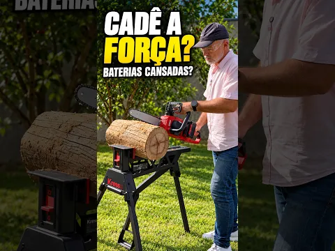 Motosserra Einhell 36V pedindo arrego? Será que são as baterias? 🔋