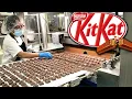 Lagu Process of Making KitKat in Factory | Production line Tour