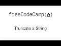 Truncate a String