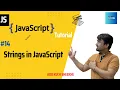 Strings in JavaScript JavaScript Tutorials in Hindi 2023