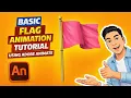 Basic Flag Animation Using Adobe Animate Beginner-Friendly Tutorial