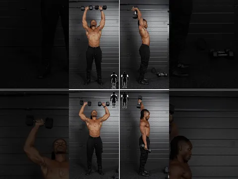 this dumbbell triceps and shoulders combo got spicy quickly 🥵