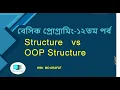 difference between structure and oop structure and class Structure and Class differences class