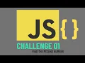 JavaScript Interview Challanges - Find missing number in sequence