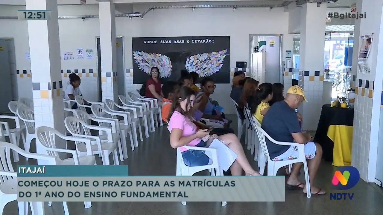 Começou hoje o prazo para as matriculas do primeiro ano do ensino funadamental