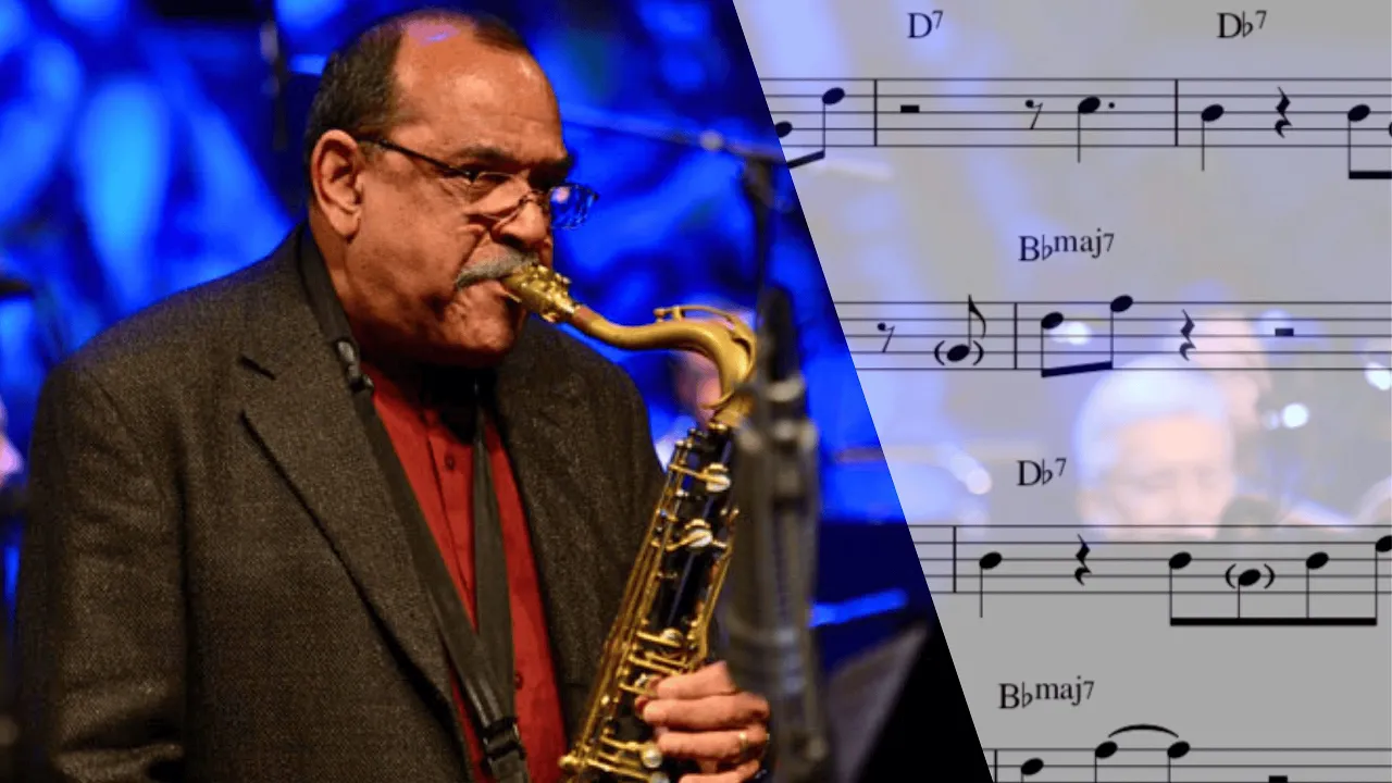 Esquinas (Djavan) - Ernie Watts, tenor sax solo transcription