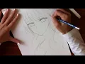 Drawing/Coloring Anime girl..