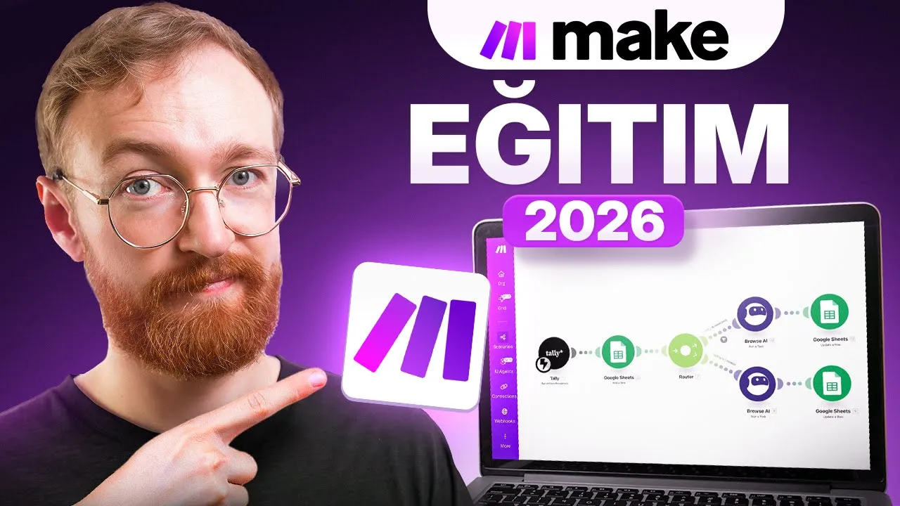 Yeni Başlayanlar için Make.com Eğitimi 2026 (Tam Kılavuz)
