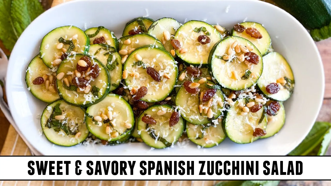 Spanish Zucchini Salad   Irresistibly Delicious 15 Minute Recipe