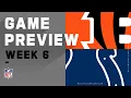 Cincinnati Bengals vs Indianapolis Colts NFL Week 6 Game
