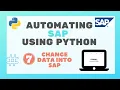 07 How to change data Into SAP using scripting recording Python