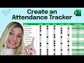 Create an Attendance Tracker in Excel IN 2 MINUTES