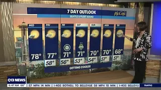 Temperatures cooling down as the week goes on Q13 FOX Seattle