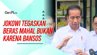Jokowi Tegaskan Kelangkaan dan Mahalnya Harga Beras bukan Karena Bansos