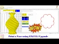 Print a Vase directly with Z control upgraded Generate g-Code using EXCEL and Equation