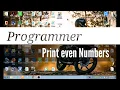 javascript to print even numbers from 1 to 100 in html