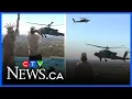 Army helicopters hovering outside Kid Rock s home as he salutes them prompts investigation