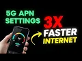 Lagu 5G APN Settings  | Get 3X Faster Internet Speed on Any Network