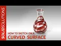 How to Sketch on a Curved Surface in SOLIDWORKS Beginner SOLIDWORKS Tutorial