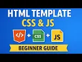 How to Create an HTML Template with Linked CSS JavaScript Beginner Guide