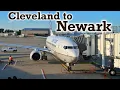 Full Flight United Airlines B737-700 Cleveland to Newark CLE-EWR