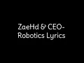 Download Lagu ZaeHD \u0026 CEO- Robotics Lyrics