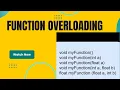 Function Overloading Important Concept of Polymorphism Programming Tips for Beginners C