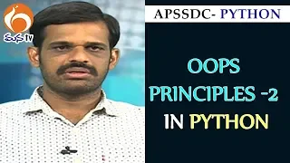 Oops Principles Python Training Program Lesson 2 APSSDC MANA TV