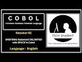 UNSTRING Statement with SPACE UNSTRING Statement in COBOL Cobol