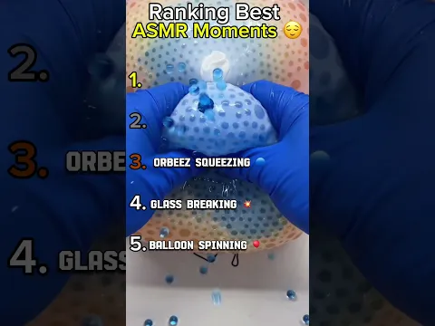 Best Ranking ASMR Moments ✨Which one is YOUR number one? Tell me below! 👇😌 #asmr