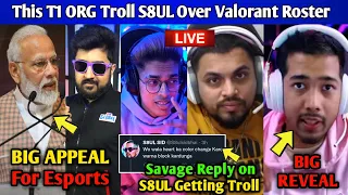 THIS T1 ORG Trolling S8UL - Sid Reply, S8UL Valorant Line-up Announcement, Why Jonathan not w/ Sc0ut