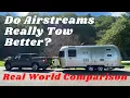 Better MPGs towing an Airstream Travel Trailer