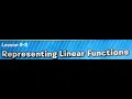 9 2 Representing Linear Functions