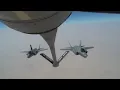 Boom operator of KC-135 shares training and in-flight refueling