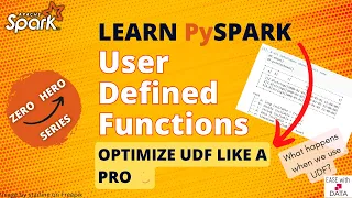 17 User Defined Function UDF How Spark works with UDF How to register Python UDF