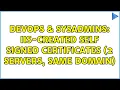 DevOps SysAdmins IIS-created self signed certificates 2 servers same domain