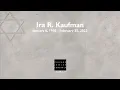 Ira R Kaufman