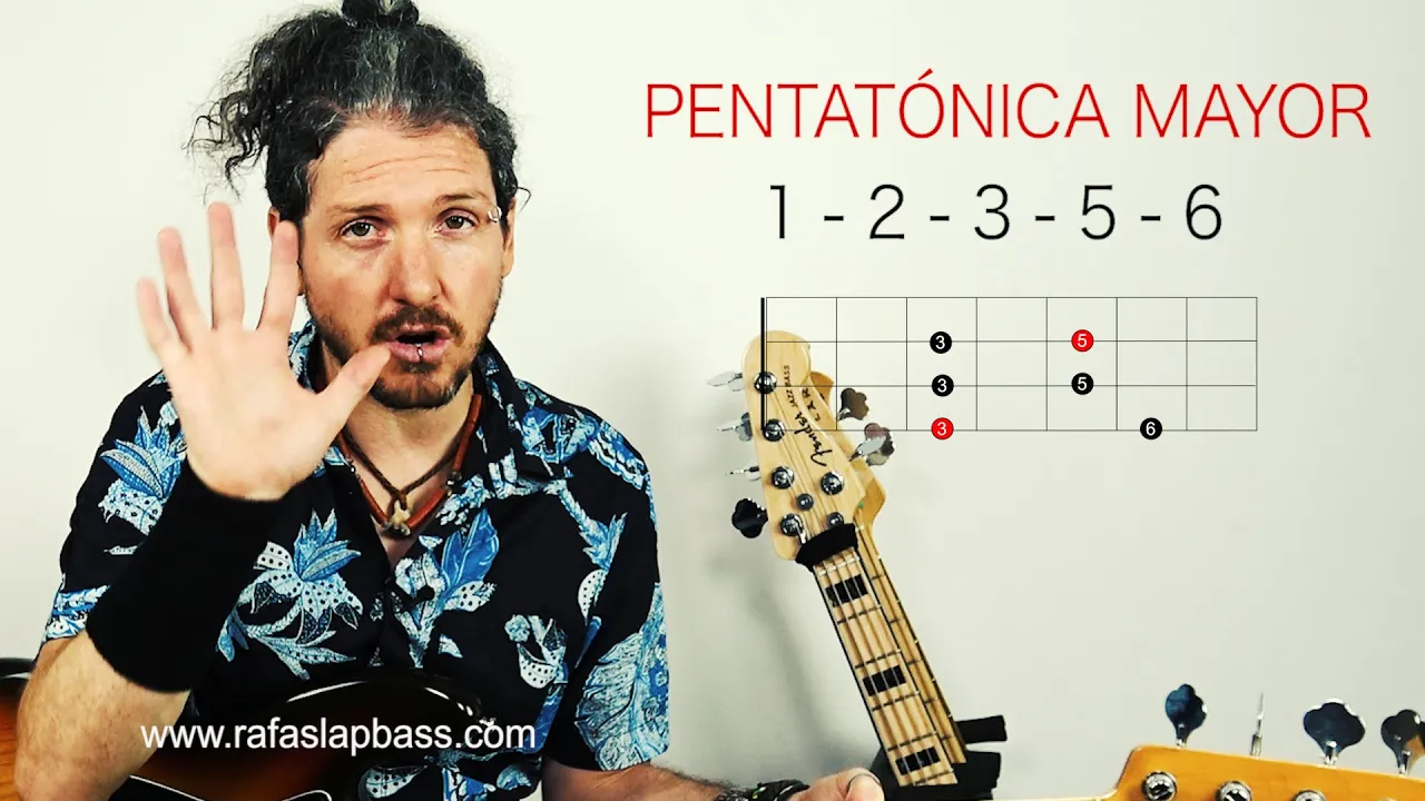 4 formas de tocar Escalas PENTATÓNICAS MAYORES y MENORES, y Cómo IMPROVISAR por todo el mástil