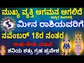 Lagu ಮೀನ ರಾಶಿ ನವೆಂಬರ್ 18ನಂತರ ಡಿಸೆಂಬರ್18ರವರೆಗೆ ರಾಹು-ಕೇತು ನಡುವೆ ಶನಿಯ ಶತ್ರು ಗ್ರಹ ಪ್ರವೇಶ ಮುಖ್ಯ ವ್ಯಕ್ತಿಆಗಮನ