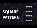 Square pattern in Java