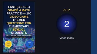 FAST B E S T Grade 4 Math Practice 100 Game Themed Questions For Elementary school studen