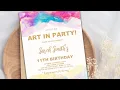 Paint Birt ay Invitations How to Edit on Zazzle Etsy zazzle