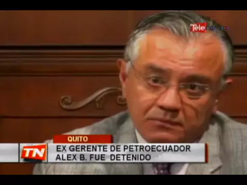 Ex Gerente de Petroecuador Alex B. fue detenido