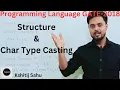 Structure in C Char Type Casting Programming Language GATE