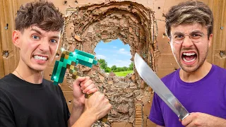 Aus 100 Schichten PAPPE Ausbrechen! Wer ist Schneller?