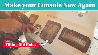 fiberglass console repair step by step filling holes u0026 cracks diy boat restoration