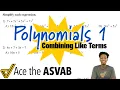 ASVAB Math - How to Combine Like Terms