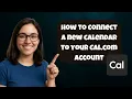 How to Connect a new calendar to your Cal com account UPDATED 2025