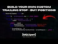 Build a Trailing Stop for Buy Trades MT5 EA Build with MQL5